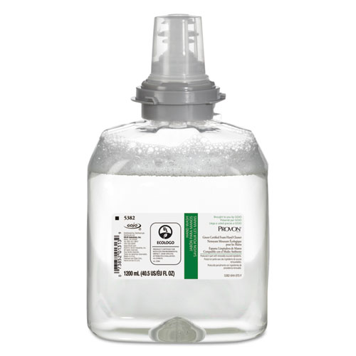 Green Certified Foam Hand Cleaner, 1200 Ml Refill, 2/carton