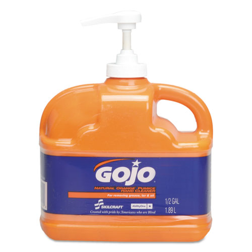 8520015220840, SKILCRAFT, GOJO Pumice Hand Cleaner, Fresh Citrus, 0.5 gal  Pump Bottle, 6/Carton - Alphapointe