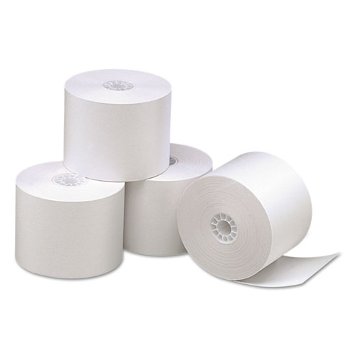 DIRECT THERMAL PRINTING PAPER ROLLS, 0.45" CORE, 2.25" X 165 FT, WHITE, 30/CARTON