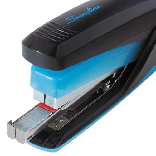 Image of Swingline® Quicktouch Reduced Effort Full Strip Stapler, 20-Sheet Capacity, Black/Blue