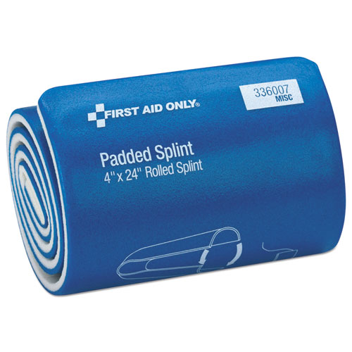 Image of First Aid Only™ Padded Splint, 4 X 24, Blue/White