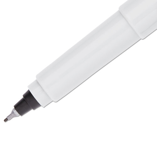 Image of Ultra Fine Tip Permanent Marker, Extra-Fine Needle Tip, Black, Dozen