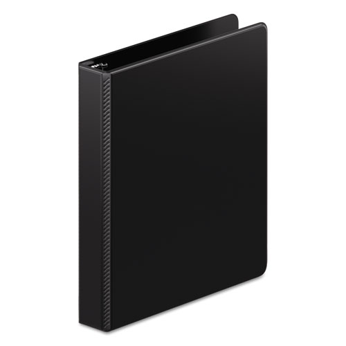Heavy-Duty D-Ring Binder with Extra-Durable Hinge, 3 Rings, 1" Capacity, 11 x 8.5, Black