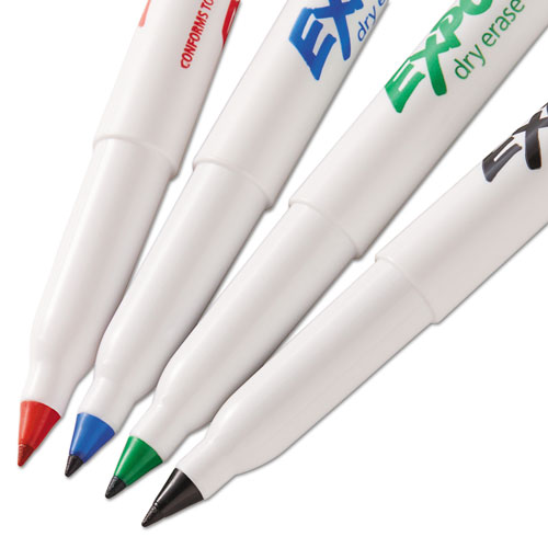 Image of Expo® Low-Odor Dry Erase Marker Office Value Pack, Extra-Fine Bullet Tip, Assorted Colors, 36/Pack