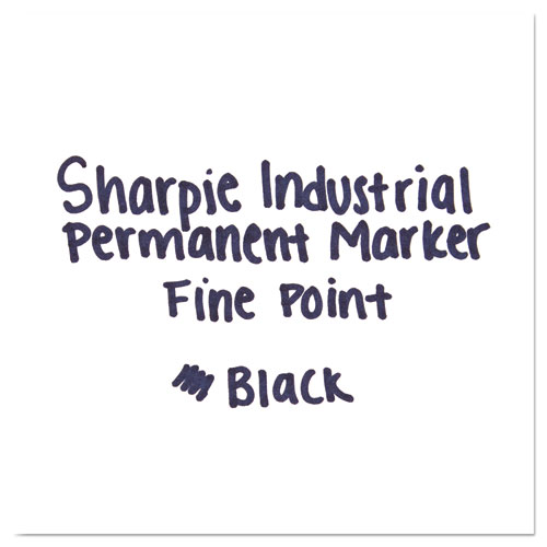 Image of Sharpie® Industrial Permanent Marker Value Pack, Fine Bullet Tip, Black
