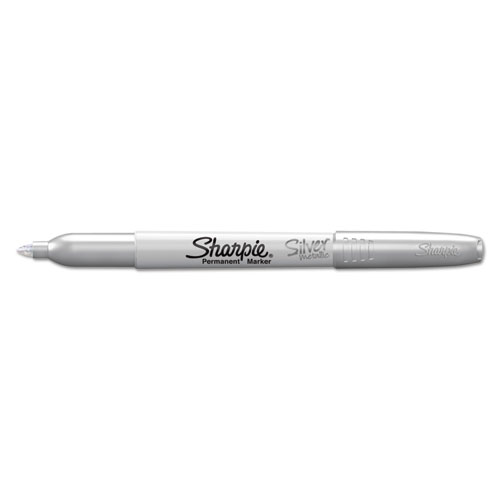 Image of Sharpie® Metallic Fine Point Permanent Marker Value Pack, Fine Bullet Tip, Metallic Silver, 36/Pack