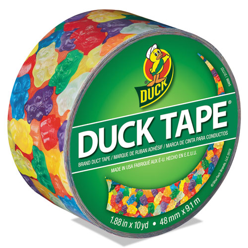 Duck® Colored Duct Tape, 9 mil, 1.88" x 10 yds, 3" Core, Gummy Bears