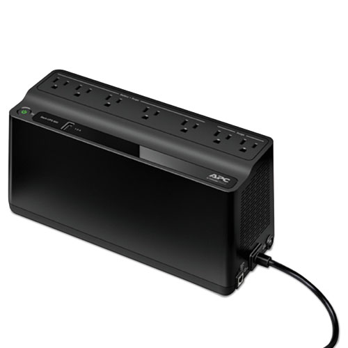 APC® Smart-UPS 600 VA Battery Backup System, 7 Outlets, 490 J