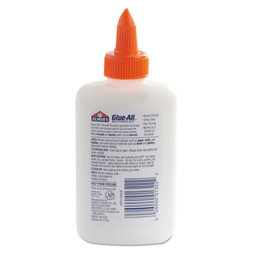 Image of Glue-All White Glue, 4 oz, Dries Clear
