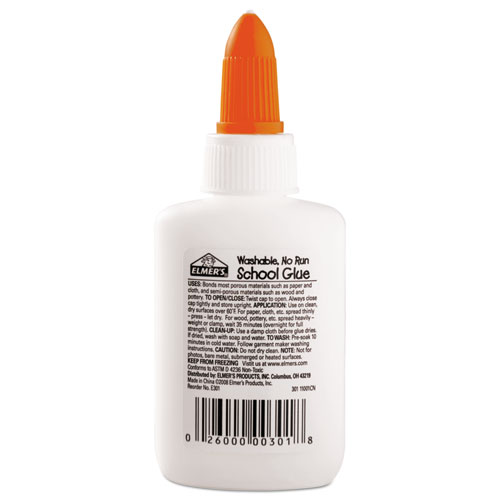Image of Washable School Glue, 1.25 oz, Dries Clear