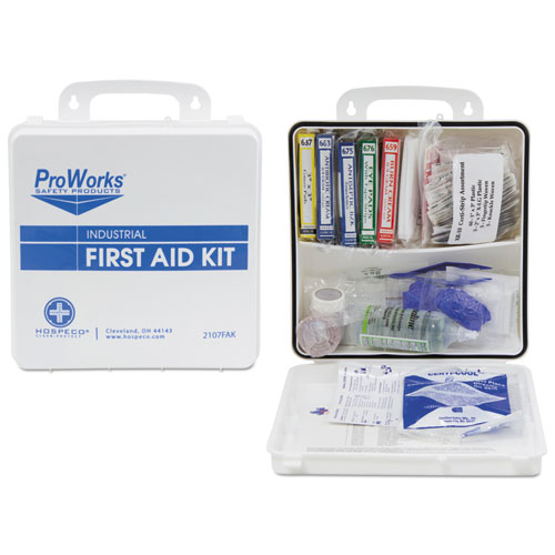 Proworks First Aid Kit, 50 Person, 290 Pieces, 9 3/4 In X 14 In X 2 3/4 In
