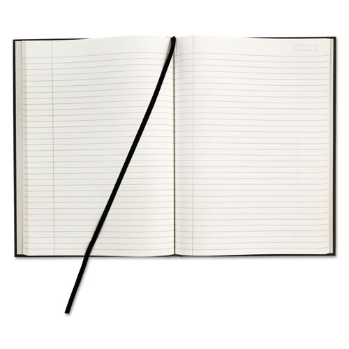ROYALE CASEBOUND BUSINESS NOTEBOOK, COLLEGE, BLACK/GRAY, 11.75 X 8.25, 96 SHEETS