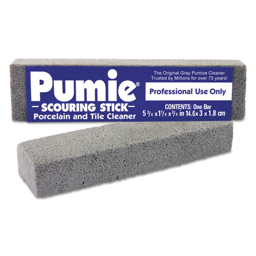 Pumie® Scouring Stick, 6.75 x 1.25, Gray, Dozen
