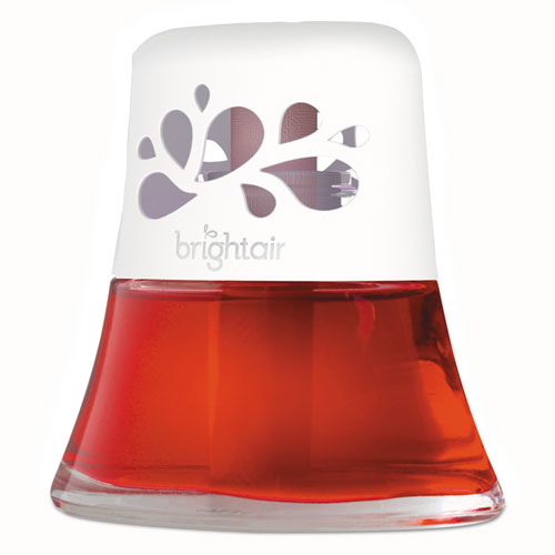 Image of Bright Air® Scented Oil Air Freshener, Macintosh Apple And Cinnamon, Red, 2.5 Oz, 6/Carton