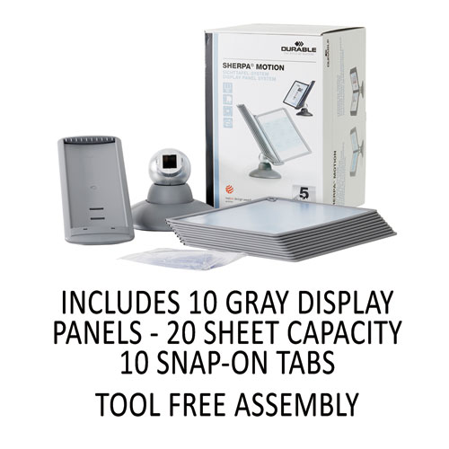 Image of SHERPA Motion Desk Reference System, 10 Panels, Gray Borders