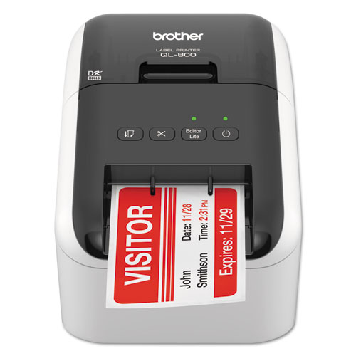 QL-800 High-Speed Professional Label Printer, 93 Labels/min Print Speed, 5 x 8.75 x 6
