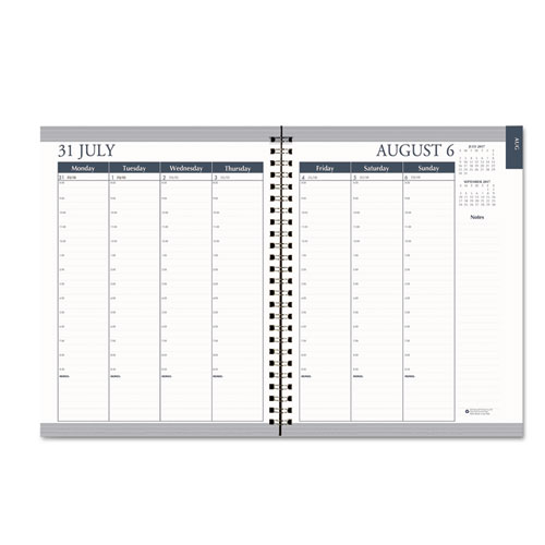 House of Doolittle™ Recycled Academic Monthly/Weekly Hard Cover Planner, 7 x 9, Dots, 2017-2018