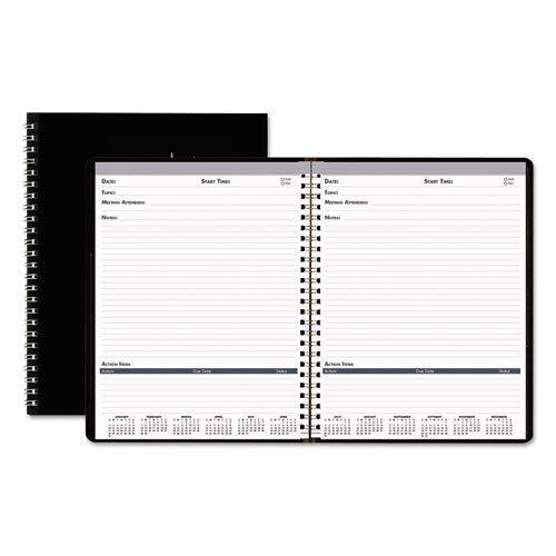 House of Doolittle™ Meeting Note Planner, 6 x 9, White/Blue, 2018