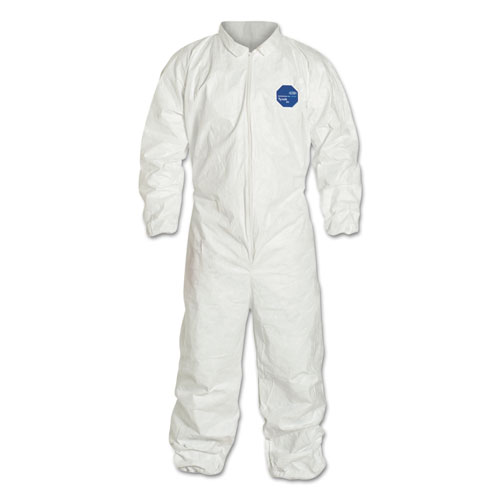 Tyvek Coveralls With Elastic Wrists And Ankles, White, 6x-Large, 25/carton