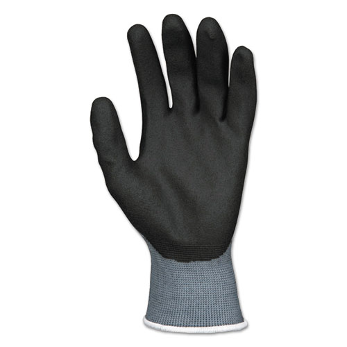 Memphis Glove Ultratech Hpt Coated Gloves, Gray/black/blue, Small, 1 Dozen