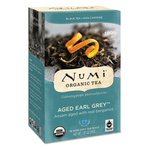 Organic Teas and Teasans, 1.27oz, Aged Earl Grey, 18/Box