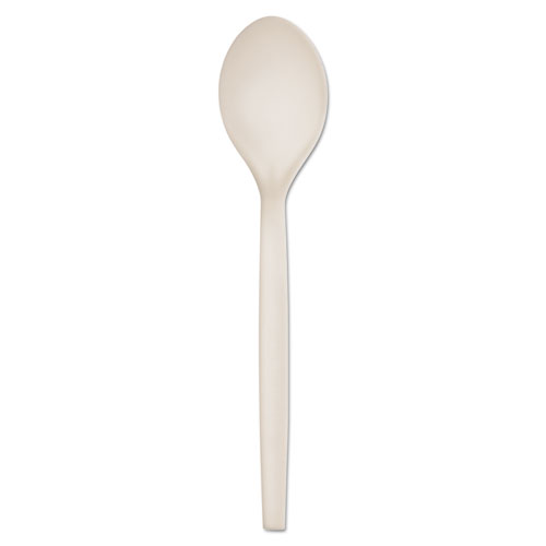 Wna Ecosense Renewable Plant Starch Cutlery, Spoon, 7", 50/Pack, 20 Pack/Carton