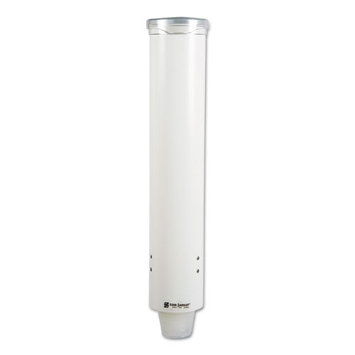 Image of San Jamar® Small Pull-Type Water Cup Dispenser, For 5 Oz Cups, White