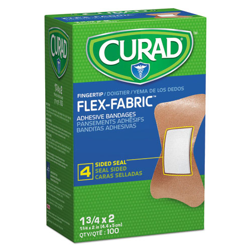 Flex Fabric Bandages, Fingertip, 100/box