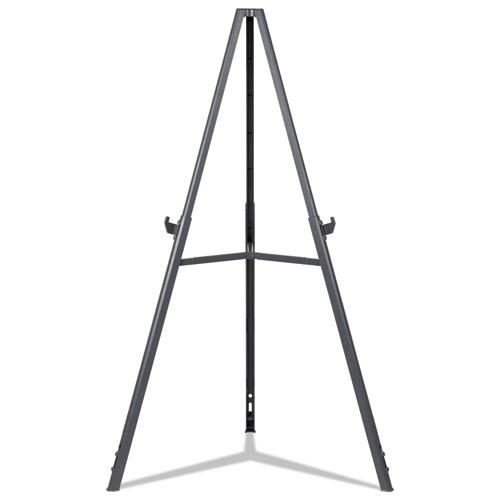 Image of Mastervision® Quantum Heavy Duty Display Easel, 35.62" To 61.22" High, Plastic, Black
