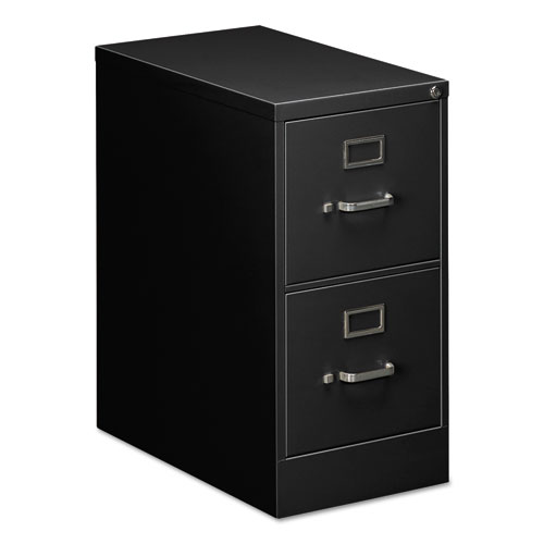 Image of Alera® Two-Drawer Economy Vertical File, 2 Letter-Size File Drawers, Black, 15" X 25" X 28.38"