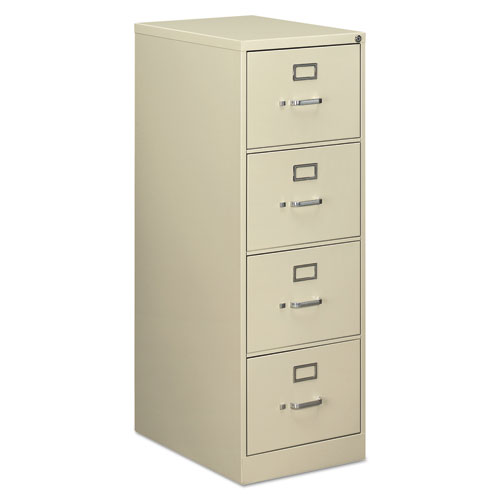 Image of Alera® Economy Vertical File, 4 Legal-Size File Drawers, Putty, 18" X 25" X 52"