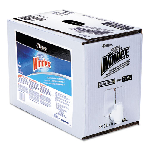 GLASS CLEANER WITH AMMONIA-D, 5GAL BAG-IN-BOX DISPENSER