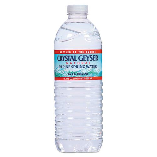 Crystal Geyser® Alpine Spring Water, 16.9 oz Bottle, 24/Case, 84 Cases/Pallet