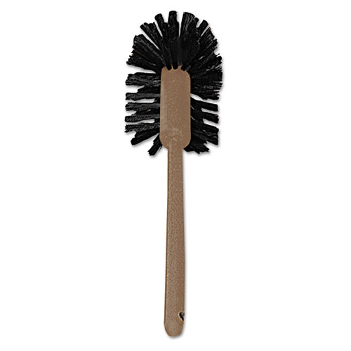 Image of Commercial-Grade Toilet Bowl Brush, 17" Handle, Brown