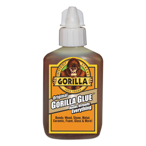 Gorilla® Original Formula Glue, 2 oz, Dries Light Brown