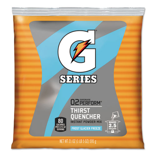 Gatorade® Powdered Drink Mix, Glacier Freeze, 21Oz Packet, 32/Carton