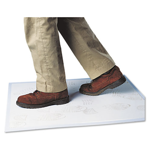 Image of Crown Walk-N-Clean Dirt Grabber Mat With Starter Pad, 31.5 X 25.5, Gray
