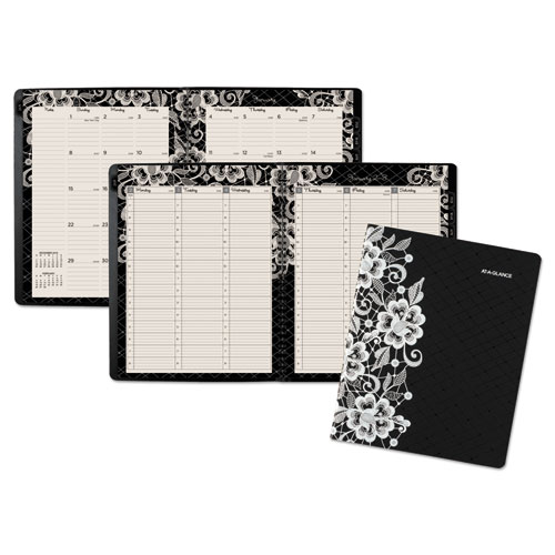 AT-A-GLANCE® Lacey Professional Weekly/Monthly Appointment Book, 9 1/4 x 11 3/8, 2018-2019