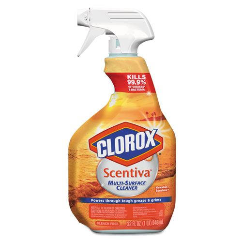 Clorox® Scentiva Multi Surface Cleaner, Hawaiian Sunshine, 32 oz, 6/Carton