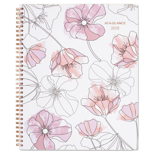 AT-A-GLANCE® Blush Weekly Monthly Planner, 8 1/2 x 11, Pink
