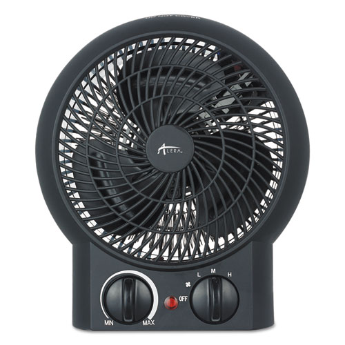 Alera® Heater Fan, 8 1/4" x 4 3/8" x 9 3/8", Black