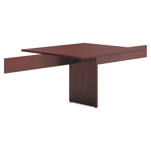 HON® BL Laminate Series Rectangle Conference Table w/Slab Base, 44 x 47 1/2, Mahogany