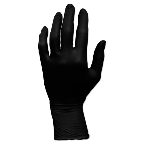 Image of Hospeco® Proworks Grizzlynite Nitrile Gloves, Black, X-Large, 1,000/Carton