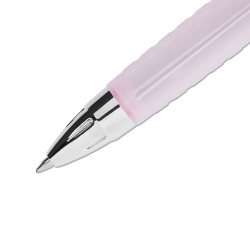 207 Retractable Gel Pen Office Pack, 0.7mm, Black Ink, Pink Barrel, 36/Pack