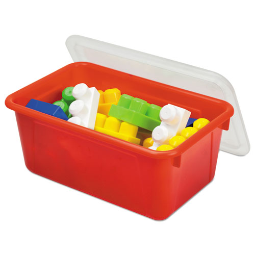 CUBBY BINS, 12.25" X 7.75" X 5.13", RED, 6/PACK