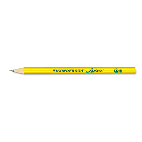 Ticonderoga Laddie Woodcase Pencil, HB (#2), Black Lead, Yellow Barrel, Dozen