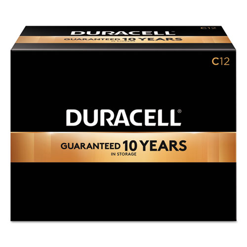 Duracell® CopperTop Alkaline Batteries, C, 72/CT