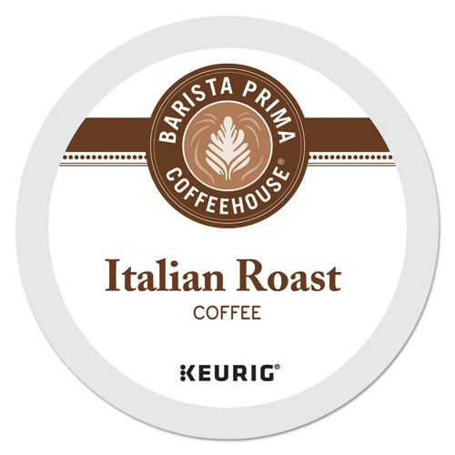 Image of Barista Prima Coffeehouse® Italian Roast K-Cups Coffee Pack, 24/Box, 4 Box/Carton