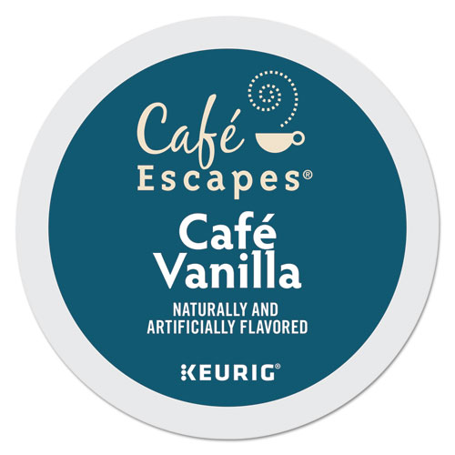 Café Escapes® Café Vanilla K-Cups, 24/Box