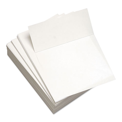 Custom Cut-Sheet Copy Paper, 92 Bright, Micro-Perforated 3.66" from Bottom, 20lb, 8.5 x 11, White, 500/Ream